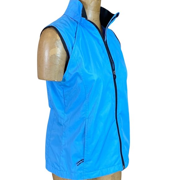 IZOD Zip Vest Women's S/M Blue #242M - Picture 3 of 7